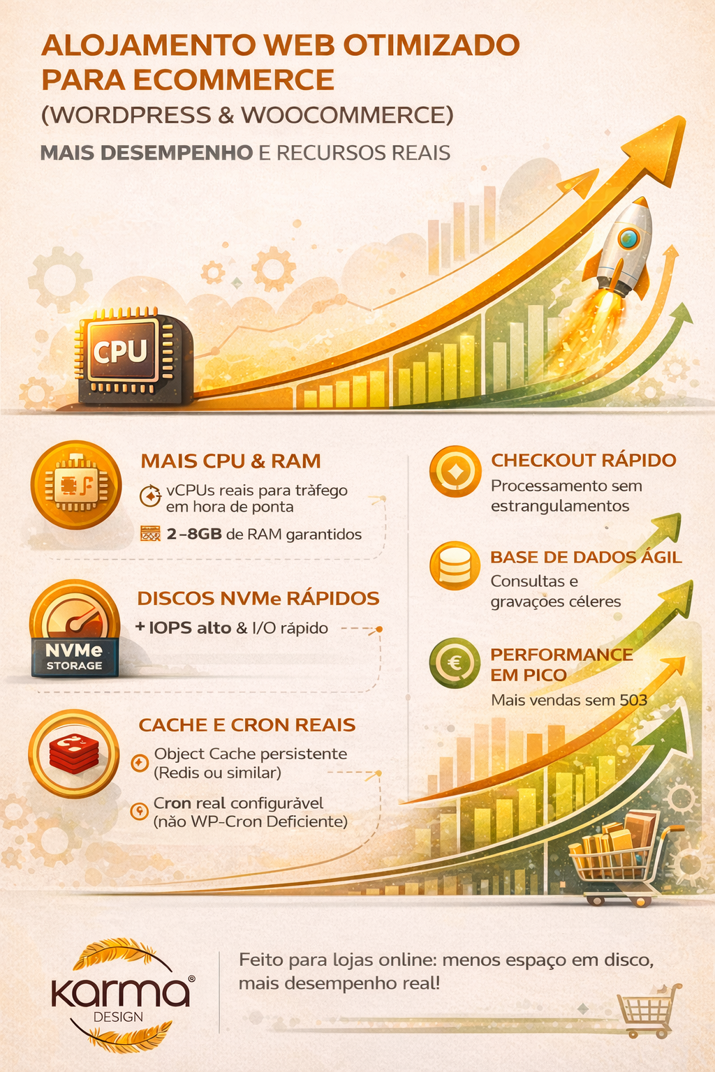 Alojamento web otimizado para performance (WooCommerce e PrestaShop)